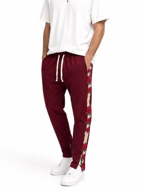 Lifted Anchors Rose Embroidered Track Pants